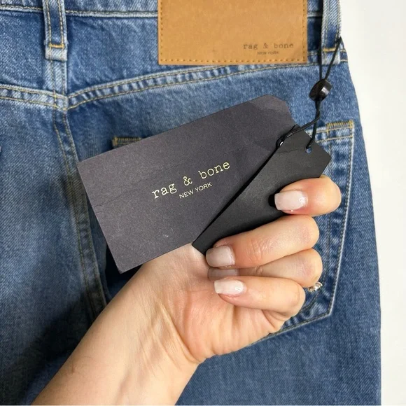 NWT Rag & Bone Rosa Mid - Rise Boyfriend Jean in Bristol 23 - Picture 16 of 16